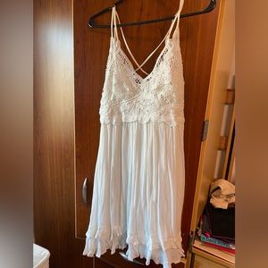 White graduation dress